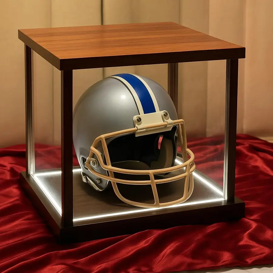 LED Championship Belt Display Case — Wood & Acrylic with RGB Lighting — view 8