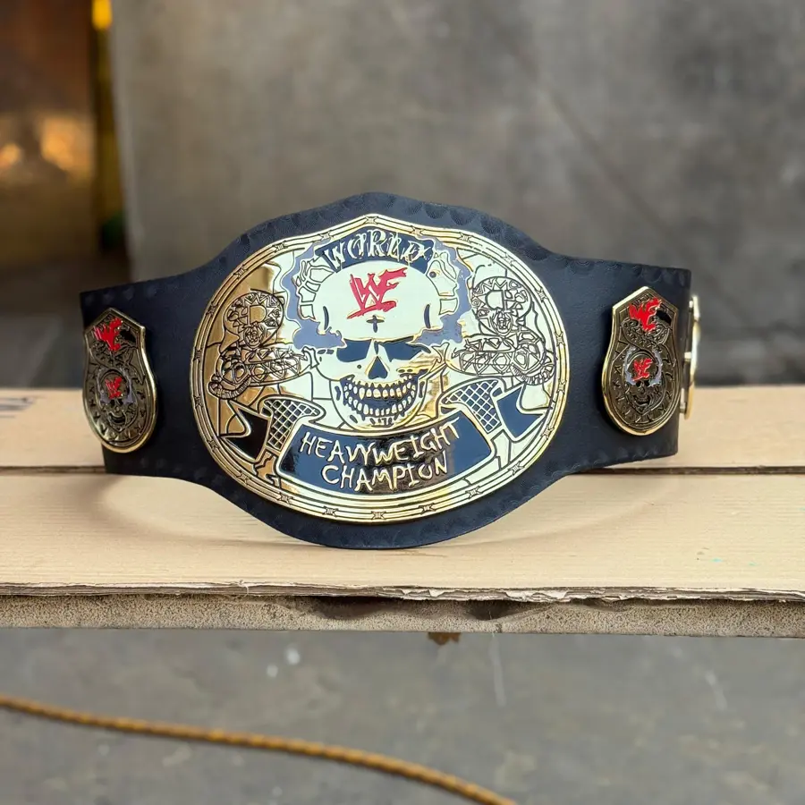 WWF Stone Cold Smoking Skull Championship Belt — Casted Edition — view 1