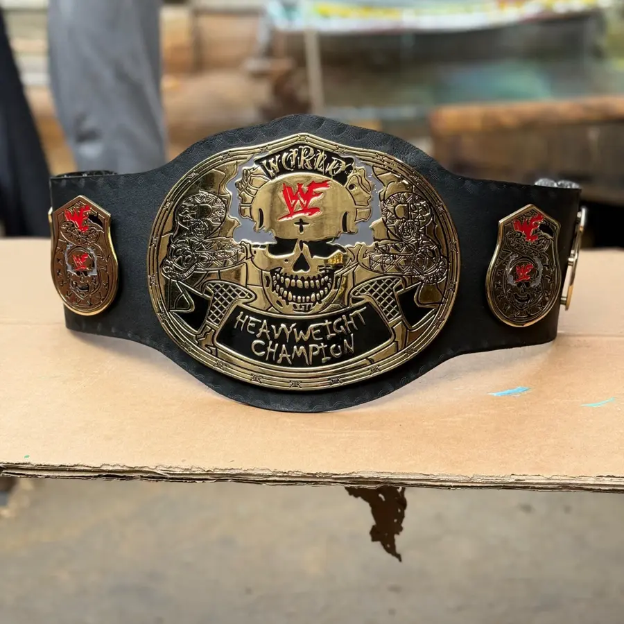 WWF Stone Cold Smoking Skull Championship Belt — Casted Edition — view 2