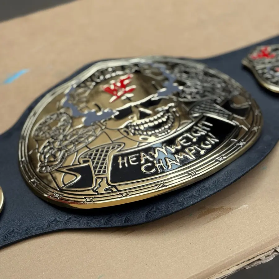 WWF Stone Cold Smoking Skull Championship Belt — Casted Edition — view 4
