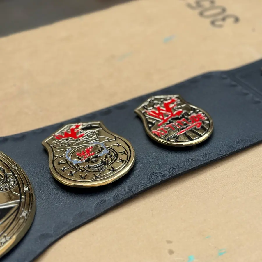 WWF Stone Cold Smoking Skull Championship Belt — Casted Edition — view 5