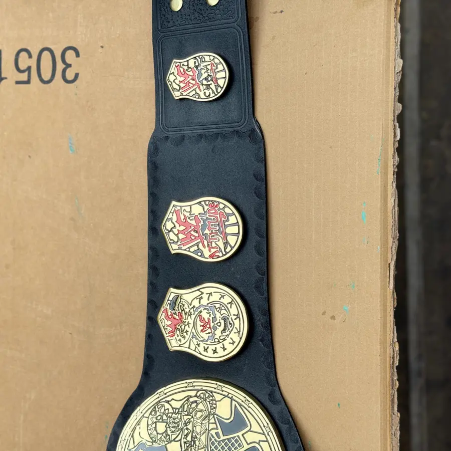 WWF Stone Cold Smoking Skull Championship Belt — Casted Edition — view 7