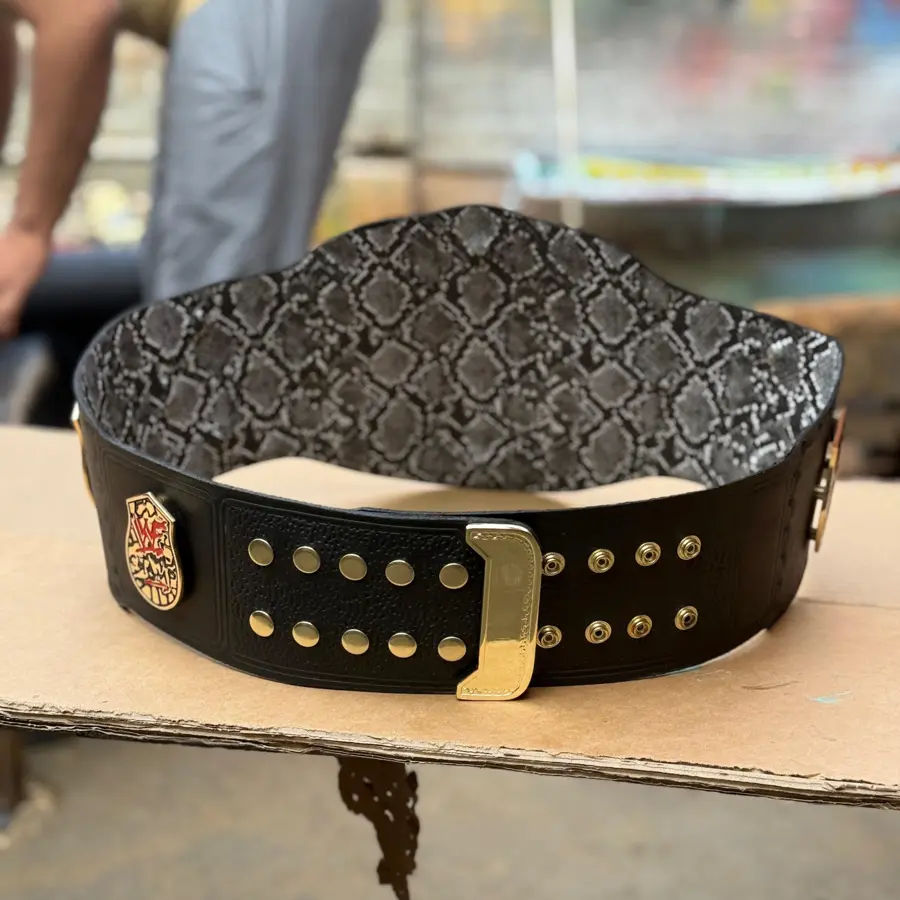 WWF Stone Cold Smoking Skull Championship Belt — Casted Edition — view 8