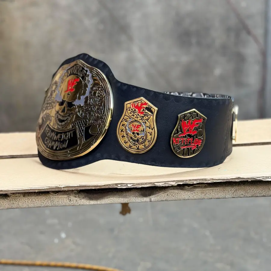 WWF Stone Cold Smoking Skull Championship Belt — Casted Edition — view 9