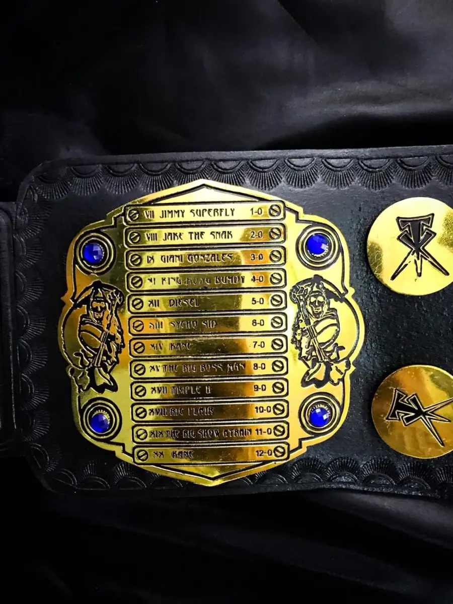 The Undertaker Phenome Tribute Wrestling Championship Belt Black — view 2