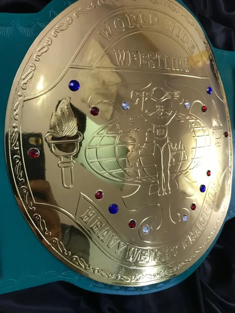 WWF Big Green Championship Title Belt — view 3