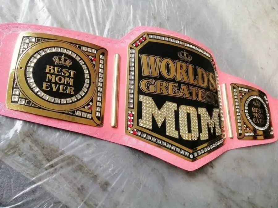 World Greatest Mom Wrestling Championship Belt Gift For Mom Mother Day — view 3