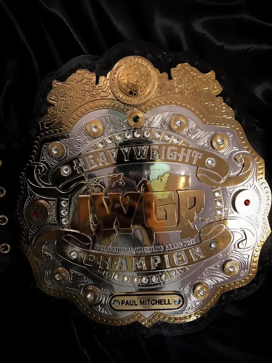IWGP World Heavyweight Wrestling Championship Title Belt — view 2