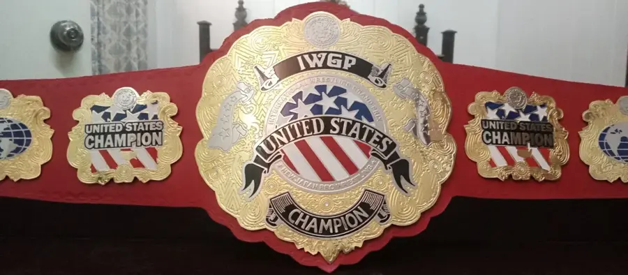 IWGP US World Heavyweight Championship Wrestling Belt — view 2