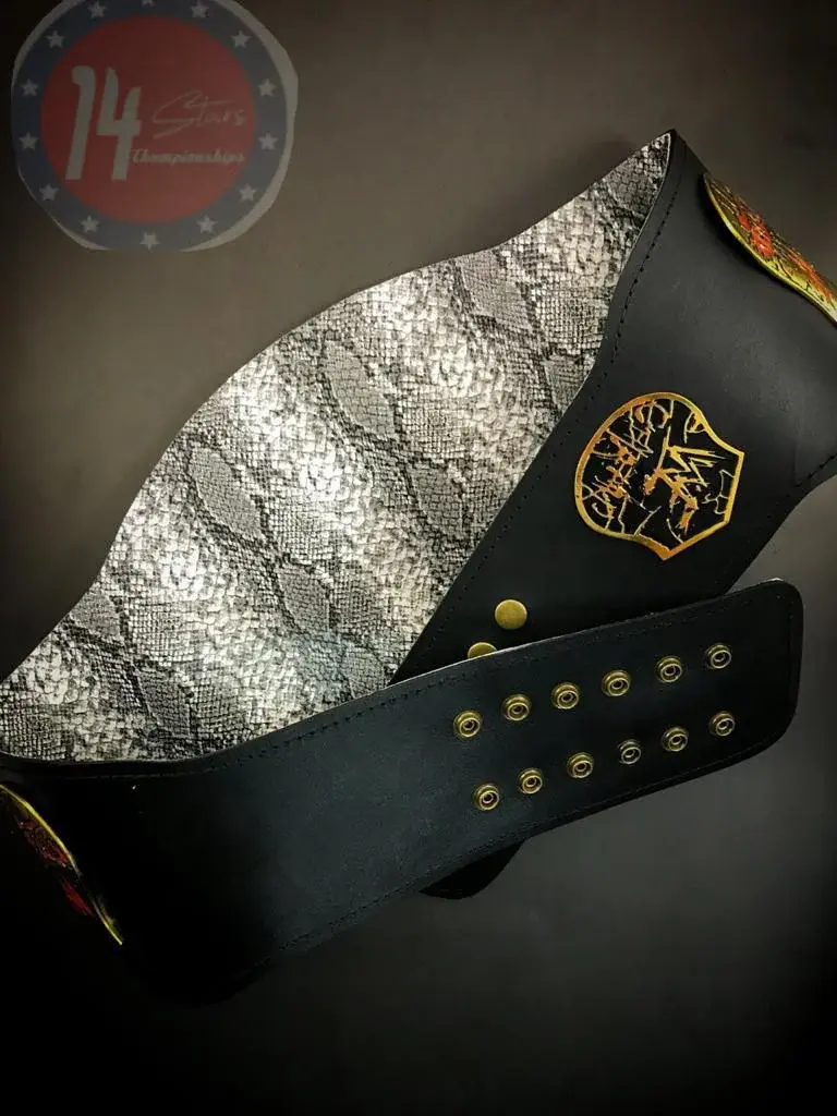 WWF Stone Cold Smoking Skull Championship Title Belt โ view 2