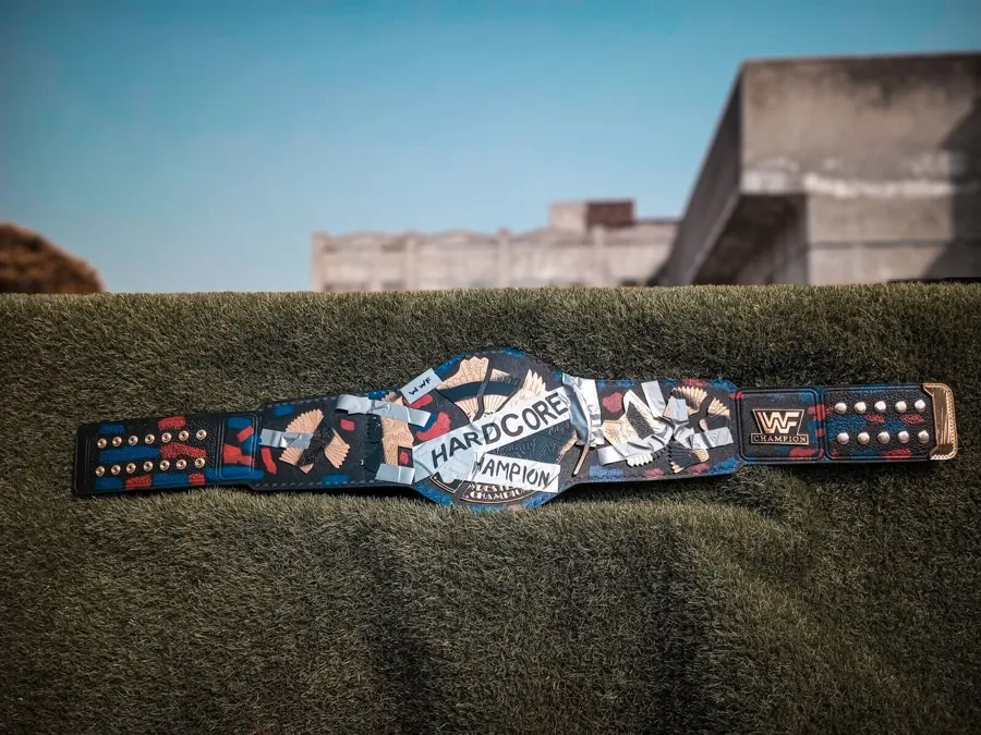 WWF Hardcore Championship Winged Heavy Weight Wrestling Belt — view 3