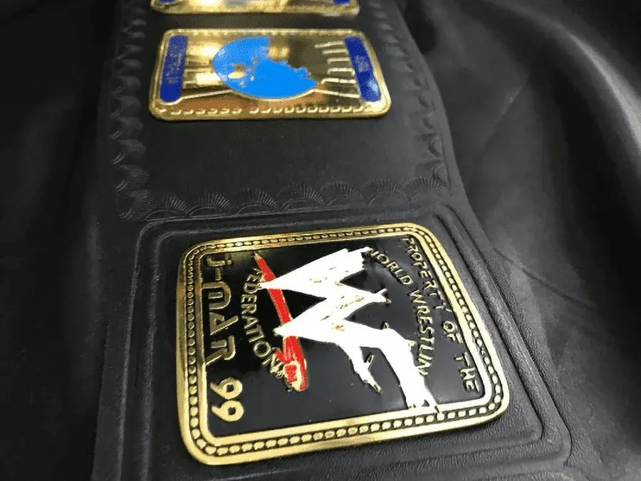 WWF Intercontinental Oval 24K Gold Championship Belt — view 4