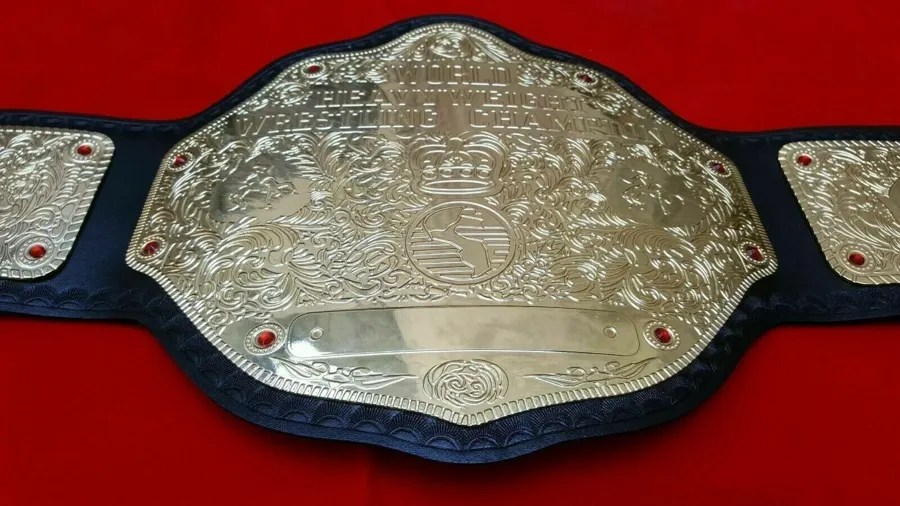 WWE Big Gold Dual Plated 24K Gold Championship Belt — view 2