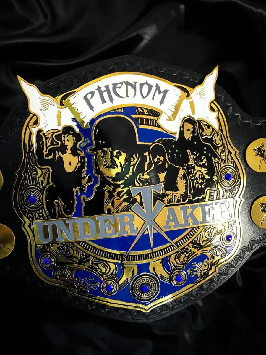 The Undertaker Phenome Tribute Wrestling Championship Belt Black — view 3