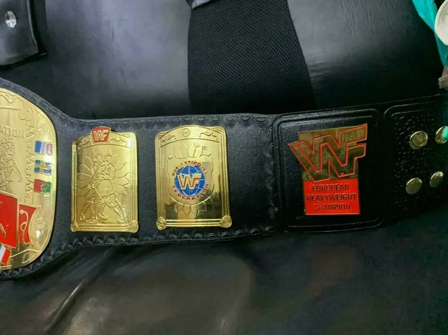 WWF European Championship Belt WWE Heavyweight EU Wrestling Championship Title — view 4