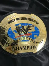 WWF Intercontinental Oval 24K Gold Championship Belt — view 2