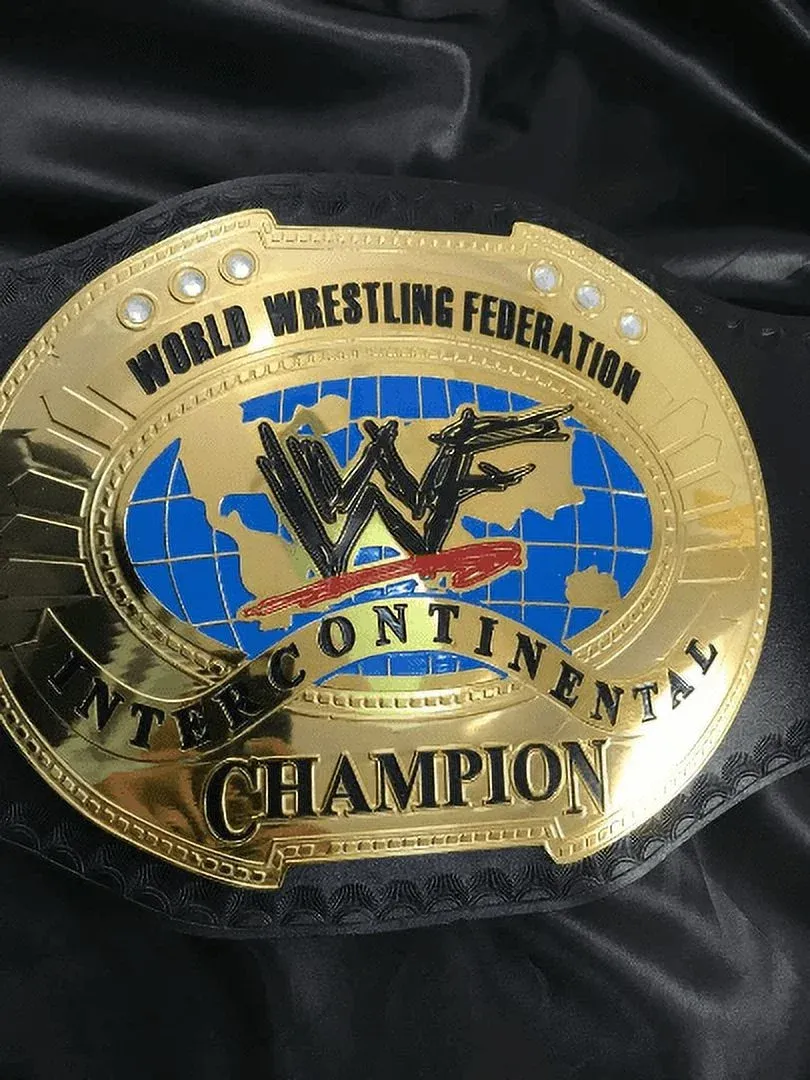 WWF Intercontinental Oval 24K Gold Championship Belt — view 2