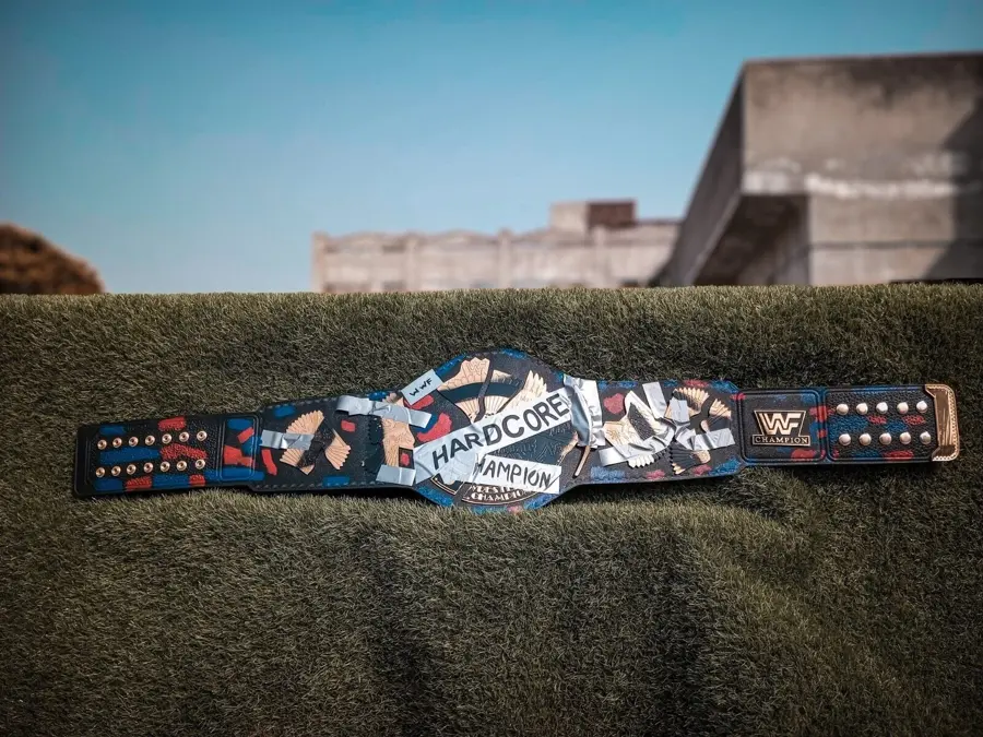 WWF Hardcore Championship Winged Heavy Weight Wrestling Belt — view 2