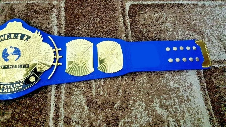 WWF Winged Eagle Purple Championship Title Belt — view 2