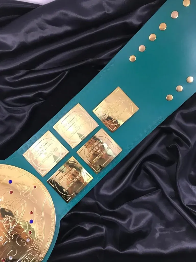 WWF Big Green Championship Title Belt — view 4