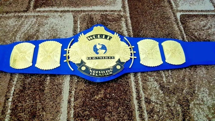 WWF Winged Eagle Purple Championship Title Belt — view 3
