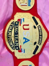NWA USA Tag Team 24K Gold Zinc Championship Belt — view 2