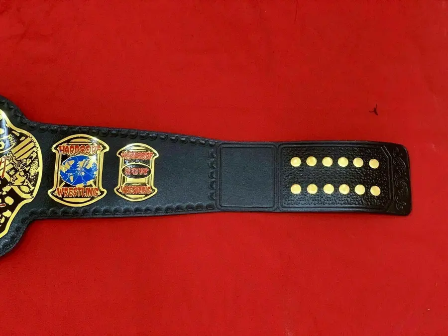 Hardcore Wrestling Championship Belt Black — view 2