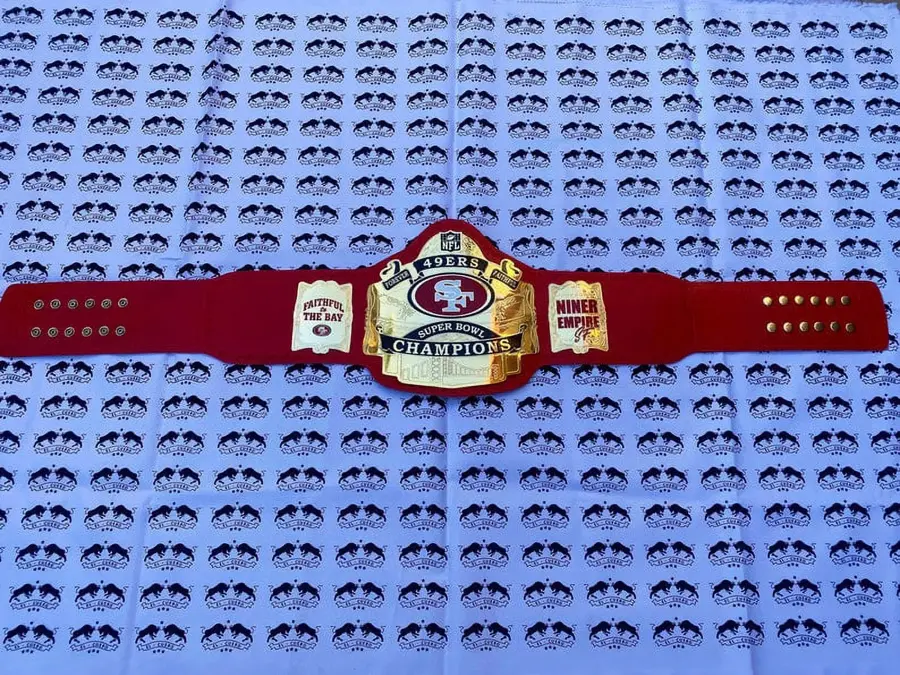 San Francisco 49ers Football Championship Belt — view 2