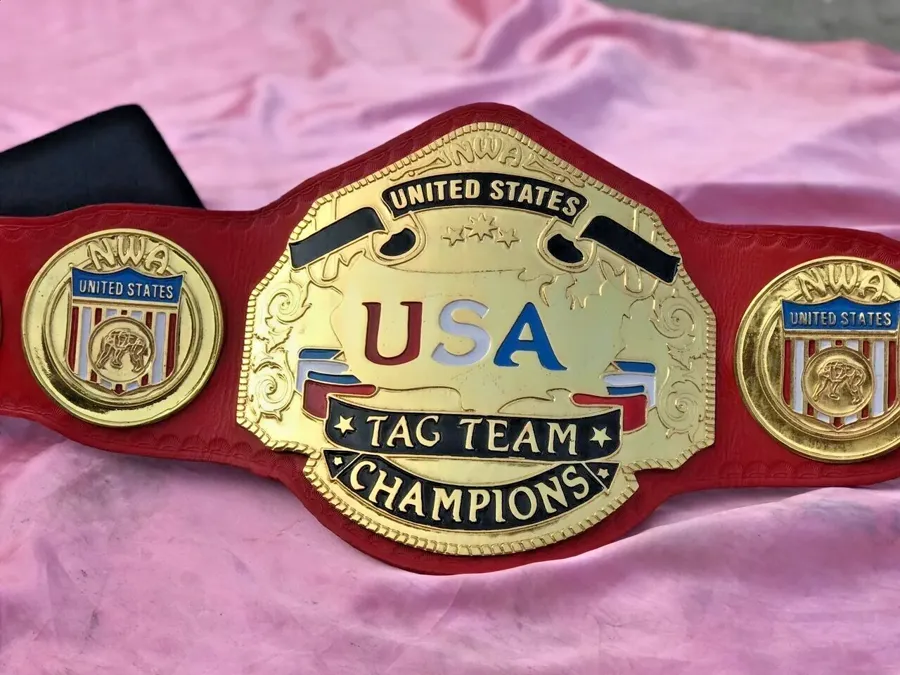 NWA USA Tag Team 24K Gold Zinc Championship Belt — view 4