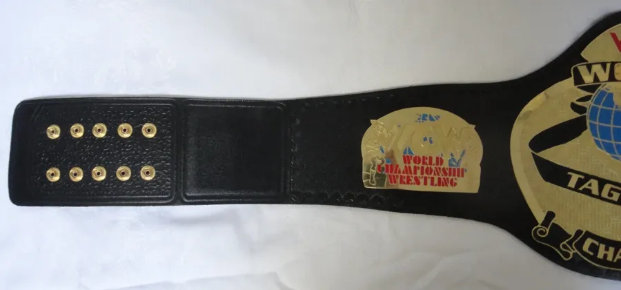 WCW World Tag Team 24K Gold Championship Belt — view 6