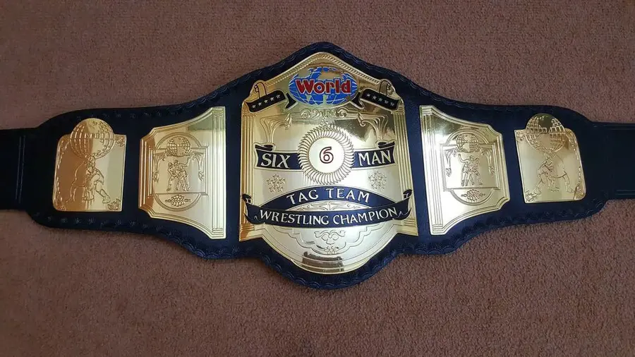 World Six Man Tag Team Championship Belt โ view 2
