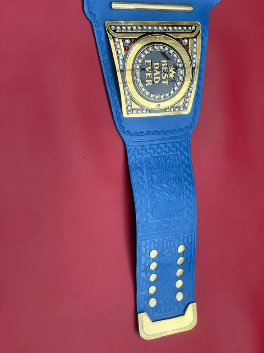 World The Greatest Dad Wrestling Championship Belt Shipping — view 4