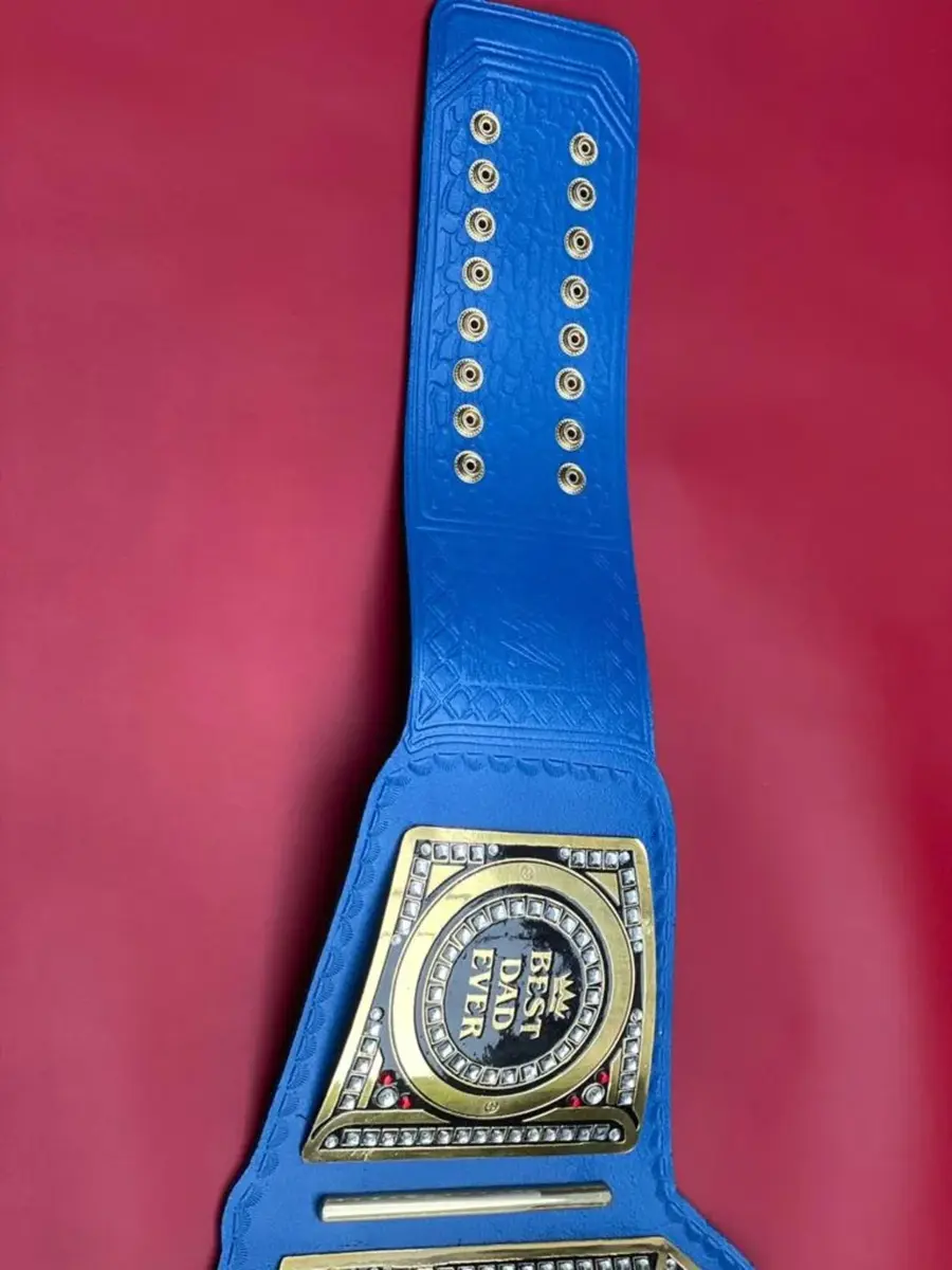 World The Greatest Dad Wrestling Championship Belt Shipping — view 2