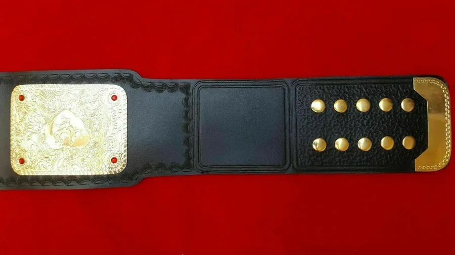 WWE Big Gold Dual Plated 24K Gold Championship Belt — view 4