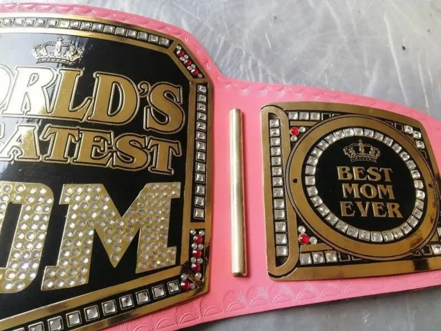 World Greatest Mom Wrestling Championship Belt Gift For Mom Mother Day — view 6