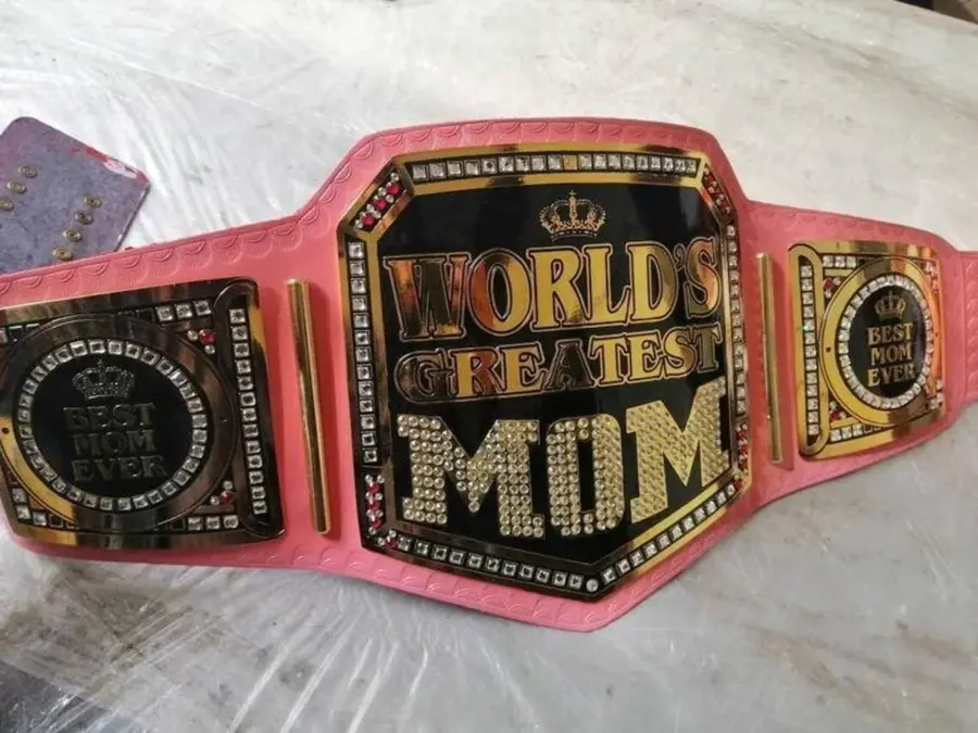 World Greatest Mom Wrestling Championship Belt Gift For Mom Mother Day — view 5
