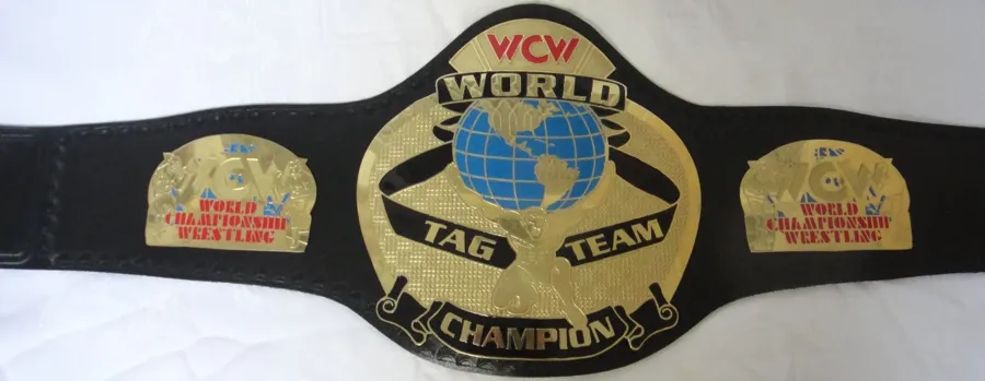 WCW World Tag Team 24K Gold Championship Belt — view 3