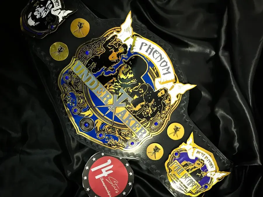 The Undertaker Phenome Tribute Wrestling Championship Belt Black