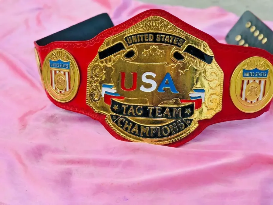 NWA USA Tag Team 24K Gold Zinc Championship Belt