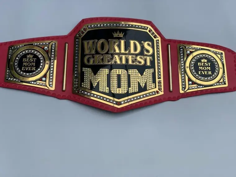 World Greatest Mom Gift Red Championship Belt
