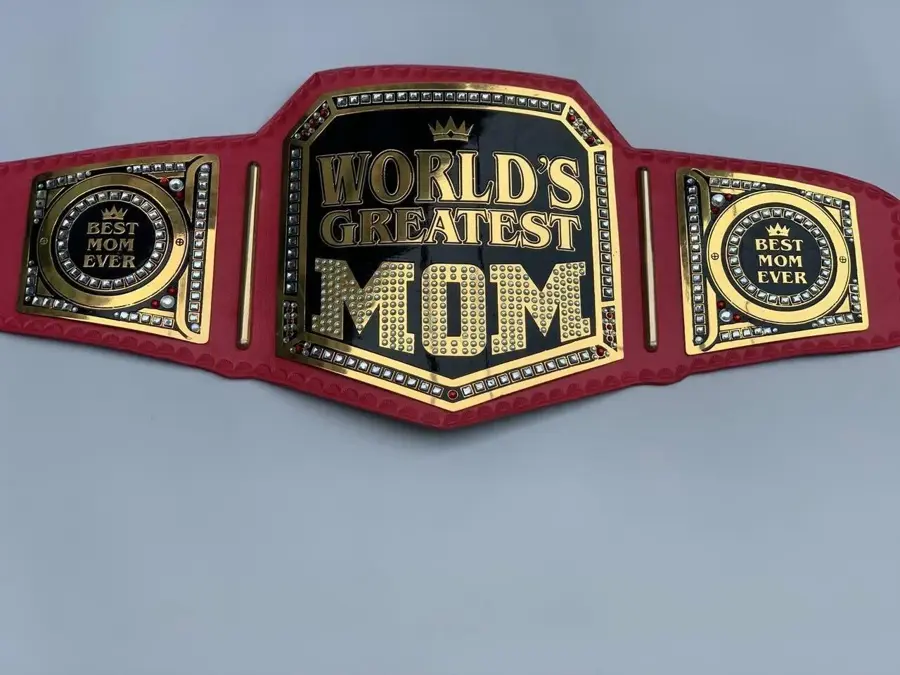 World Greatest Mom Gift Red Championship Belt