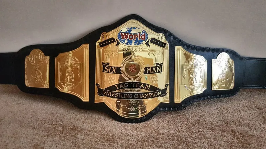 World Six Man Tag Team Championship Belt