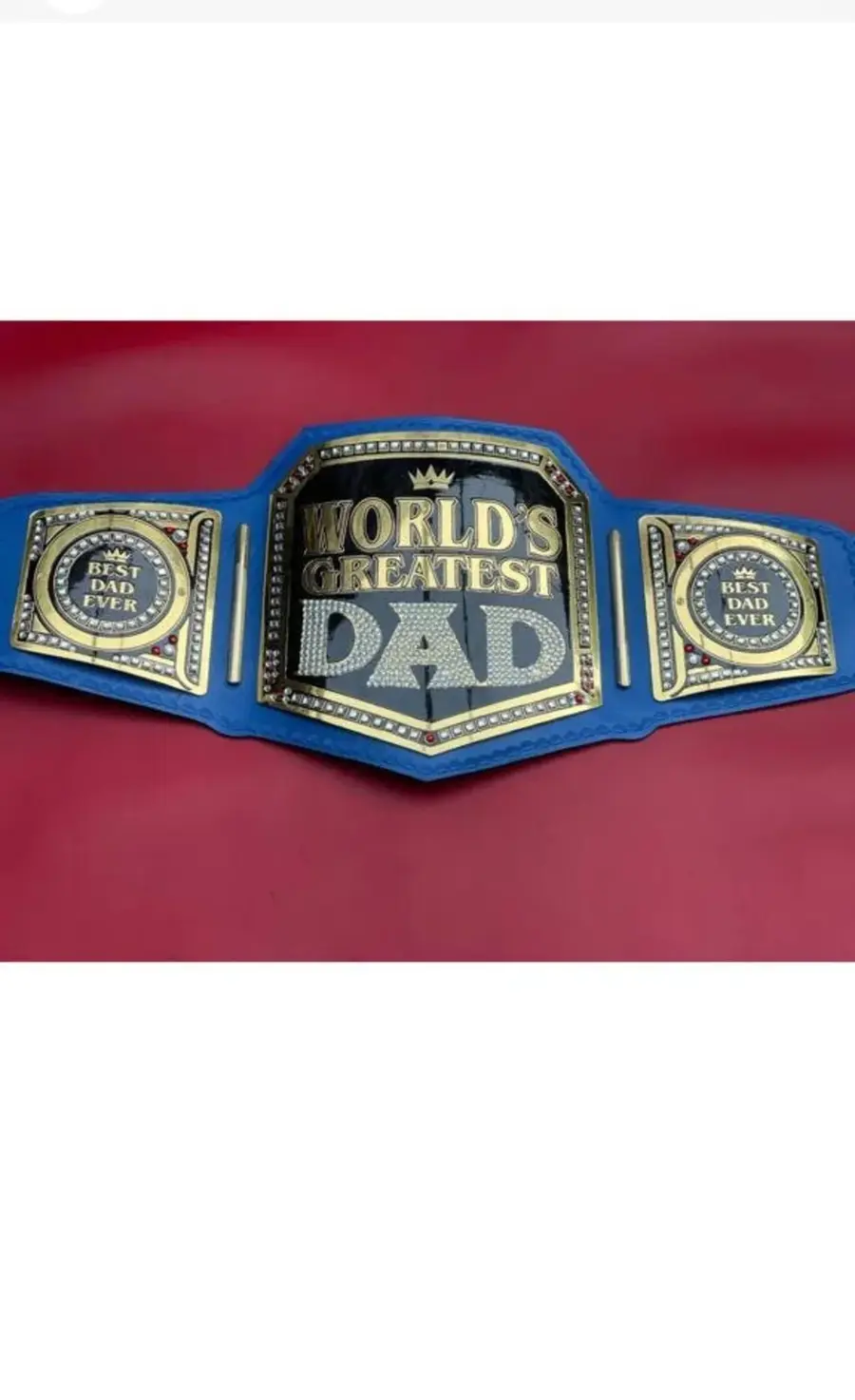 World The Greatest Dad Wrestling Championship Belt Shipping